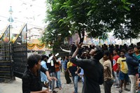 Jai Lava Kusa Movie Hungama At RTC X Roads